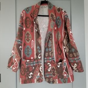 Chico’s Design Aztec Blazer Size 1